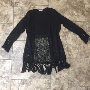 Black Boho Cardigan